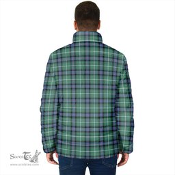 Scottish MacDonald of the Isles Hunting Ancient Clan Crest Tartan Padded Jacket with Family Crest - Tartan Plaid Jacket ScotsTee Shop - Tartan Plaid - scotstee.com