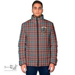 Scottish Hannay Dress Clan Crest Tartan Padded Jacket with Family Crest - Tartan Plaid Jacket ScotsTee Shop - Tartan Plaid - scotstee.com