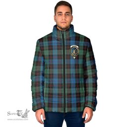 Scottish Guthrie Clan Crest Tartan Padded Jacket with Family Crest - Tartan Plaid Jacket ScotsTee Shop - Tartan Plaid - scotstee.com