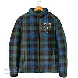 Scottish Guthrie Clan Crest Tartan Padded Jacket with Family Crest - Tartan Plaid Jacket ScotsTee Shop - Tartan Plaid - scotstee.com
