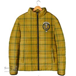 Scottish Houston Clan Crest Tartan Padded Jacket with Family Crest - Tartan Plaid Jacket ScotsTee Shop - Tartan Plaid - scotstee.com