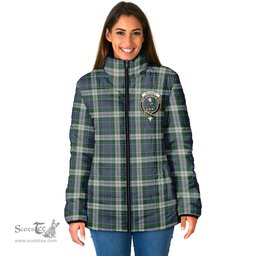 Scottish MacInnes Dress Clan Crest Tartan Padded Jacket with Family Crest - Tartan Plaid Jacket ScotsTee Shop - Tartan Plaid - scotstee.com