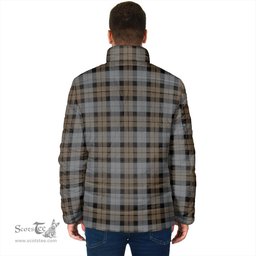 Scottish MacKay Weathered Clan Crest Tartan Padded Jacket with Family Crest - Tartan Plaid Jacket ScotsTee Shop - Tartan Plaid - scotstee.com