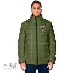Scottish MacKinnon Hunting Modern Clan Crest Tartan Padded Jacket with Family Crest - Tartan Plaid Jacket ScotsTee Shop - Tartan Plaid - scotstee.com