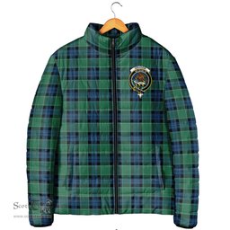 Scottish Graham of Menteith Ancient Clan Crest Tartan Padded Jacket with Family Crest - Tartan Plaid Jacket ScotsTee Shop - Tartan Plaid - scotstee.com