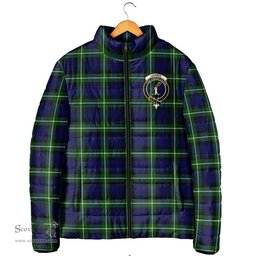 Scottish Lammie Clan Crest Tartan Padded Jacket with Family Crest - Tartan Plaid Jacket ScotsTee Shop - Tartan Plaid - scotstee.com