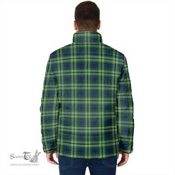 Scottish Learmonth Clan Crest Tartan Padded Jacket with Family Crest - Tartan Plaid Jacket ScotsTee Shop - Tartan Plaid - scotstee.com