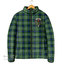 Scottish Learmonth Clan Crest Tartan Padded Jacket with Family Crest - Tartan Plaid Jacket ScotsTee Shop - Tartan Plaid - scotstee.com