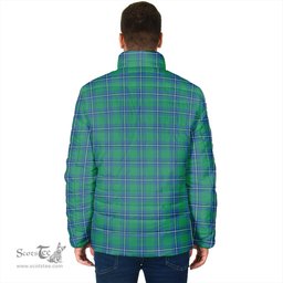 Scottish Irvine Ancient Clan Crest Tartan Padded Jacket with Family Crest - Tartan Plaid Jacket ScotsTee Shop - Tartan Plaid - scotstee.com