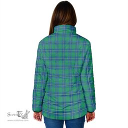 Scottish Irvine Ancient Clan Crest Tartan Padded Jacket with Family Crest - Tartan Plaid Jacket ScotsTee Shop - Tartan Plaid - scotstee.com