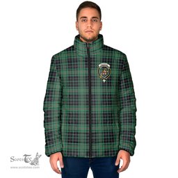 Scottish MacAulay Hunting Ancient Clan Crest Tartan Padded Jacket with Family Crest - Tartan Plaid Jacket ScotsTee Shop - Tartan Plaid - scotstee.com
