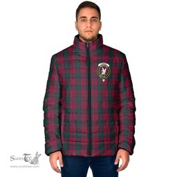 Scottish Lindsay Clan Crest Tartan Padded Jacket with Family Crest - Tartan Plaid Jacket ScotsTee Shop - Tartan Plaid - scotstee.com