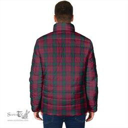 Scottish Lindsay Clan Crest Tartan Padded Jacket with Family Crest - Tartan Plaid Jacket ScotsTee Shop - Tartan Plaid - scotstee.com