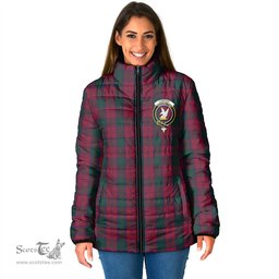 Scottish Lindsay Clan Crest Tartan Padded Jacket with Family Crest - Tartan Plaid Jacket ScotsTee Shop - Tartan Plaid - scotstee.com