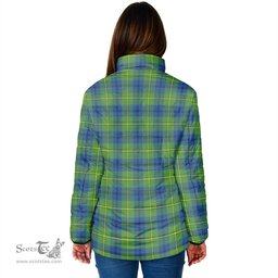 Scottish Johnstone-Johnston Ancient Clan Crest Tartan Padded Jacket with Family Crest - Tartan Plaid Jacket ScotsTee Shop - Tartan Plaid - scotstee.com