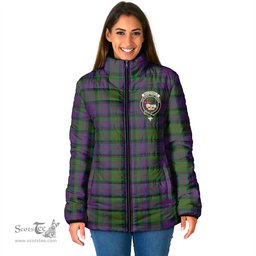 Scottish MacDonald Clan Crest Tartan Padded Jacket with Family Crest - Tartan Plaid Jacket ScotsTee Shop - Tartan Plaid - scotstee.com
