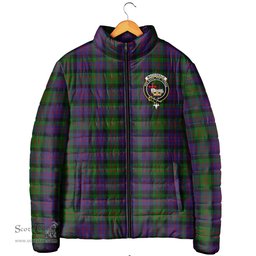 Scottish MacDonald Clan Crest Tartan Padded Jacket with Family Crest - Tartan Plaid Jacket ScotsTee Shop - Tartan Plaid - scotstee.com