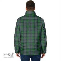 Scottish Hope Vere Clan Crest Tartan Padded Jacket with Family Crest - Tartan Plaid Jacket ScotsTee Shop - Tartan Plaid - scotstee.com