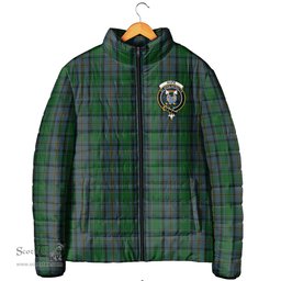 Scottish Hope Vere Clan Crest Tartan Padded Jacket with Family Crest - Tartan Plaid Jacket ScotsTee Shop - Tartan Plaid - scotstee.com