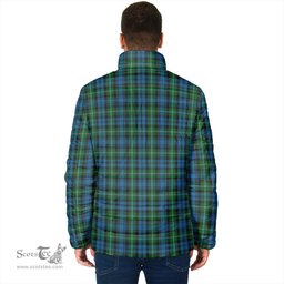 Scottish Lyon Clan Crest Tartan Padded Jacket with Family Crest - Tartan Plaid Jacket ScotsTee Shop - Tartan Plaid - scotstee.com