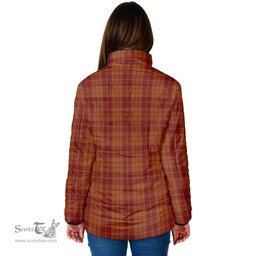 Scottish Hamilton Red Clan Crest Tartan Padded Jacket with Family Crest - Tartan Plaid Jacket ScotsTee Shop - Tartan Plaid - scotstee.com