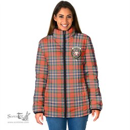 Scottish MacFarlane Ancient Clan Crest Tartan Padded Jacket with Family Crest - Tartan Plaid Jacket ScotsTee Shop - Tartan Plaid - scotstee.com
