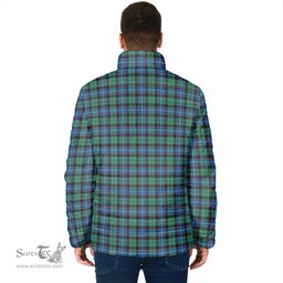 Scottish Hunter Ancient Clan Crest Tartan Padded Jacket with Family Crest - Tartan Plaid Jacket ScotsTee Shop - Tartan Plaid - scotstee.com