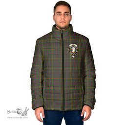 Scottish Hall Clan Crest Tartan Padded Jacket with Family Crest - Tartan Plaid Jacket ScotsTee Shop - Tartan Plaid - scotstee.com