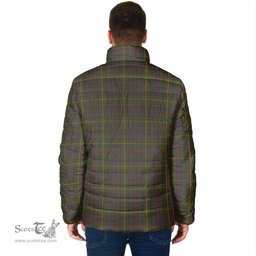 Scottish Hall Clan Crest Tartan Padded Jacket with Family Crest - Tartan Plaid Jacket ScotsTee Shop - Tartan Plaid - scotstee.com