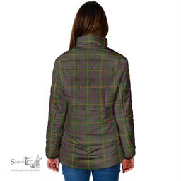 Scottish Hall Clan Crest Tartan Padded Jacket with Family Crest - Tartan Plaid Jacket ScotsTee Shop - Tartan Plaid - scotstee.com