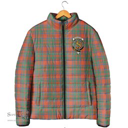 Scottish MacKintosh Ancient Clan Crest Tartan Padded Jacket with Family Crest - Tartan Plaid Jacket ScotsTee Shop - Tartan Plaid - scotstee.com