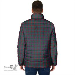 Scottish Jardine Dress Clan Crest Tartan Padded Jacket with Family Crest - Tartan Plaid Jacket ScotsTee Shop - Tartan Plaid - scotstee.com