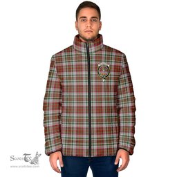 Scottish MacAlister Dress Clan Crest Tartan Padded Jacket with Family Crest - Tartan Plaid Jacket ScotsTee Shop - Tartan Plaid - scotstee.com