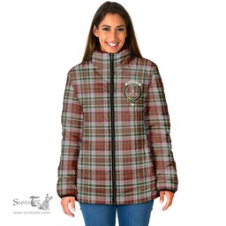 Scottish MacAlister Dress Clan Crest Tartan Padded Jacket with Family Crest - Tartan Plaid Jacket ScotsTee Shop - Tartan Plaid - scotstee.com