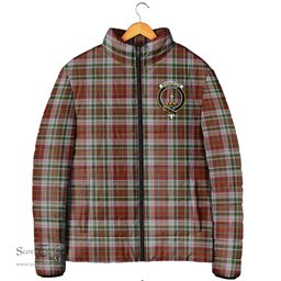 Scottish MacAlister Dress Clan Crest Tartan Padded Jacket with Family Crest - Tartan Plaid Jacket ScotsTee Shop - Tartan Plaid - scotstee.com