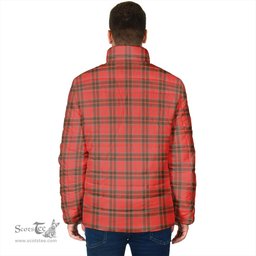 Scottish Grant Weathered Clan Crest Tartan Padded Jacket with Family Crest - Tartan Plaid Jacket ScotsTee Shop - Tartan Plaid - scotstee.com