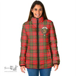 Scottish Hay Modern Clan Crest Tartan Padded Jacket with Family Crest - Tartan Plaid Jacket ScotsTee Shop - Tartan Plaid - scotstee.com