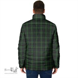 Scottish Gunn Logan Clan Crest Tartan Padded Jacket with Family Crest - Tartan Plaid Jacket ScotsTee Shop - Tartan Plaid - scotstee.com