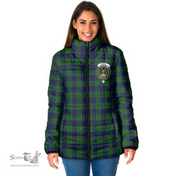 Scottish Keith Modern Clan Crest Tartan Padded Jacket with Family Crest - Tartan Plaid Jacket ScotsTee Shop - Tartan Plaid - scotstee.com