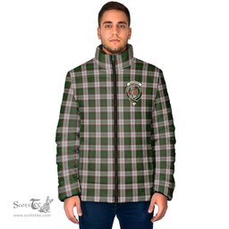 Scottish MacKinnon Dress Clan Crest Tartan Padded Jacket with Family Crest - Tartan Plaid Jacket ScotsTee Shop - Tartan Plaid - scotstee.com