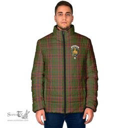 Scottish MacGillivray Hunting Clan Crest Tartan Padded Jacket with Family Crest - Tartan Plaid Jacket ScotsTee Shop - Tartan Plaid - scotstee.com