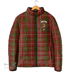 Scottish Hay Clan Crest Tartan Padded Jacket with Family Crest - Tartan Plaid Jacket ScotsTee Shop - Tartan Plaid - scotstee.com