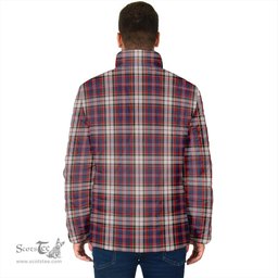 Scottish MacFarlane Dress Clan Crest Tartan Padded Jacket with Family Crest - Tartan Plaid Jacket ScotsTee Shop - Tartan Plaid - scotstee.com