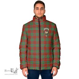 Scottish MacDonald of Kingsburgh Clan Crest Tartan Padded Jacket with Family Crest - Tartan Plaid Jacket ScotsTee Shop - Tartan Plaid - scotstee.com