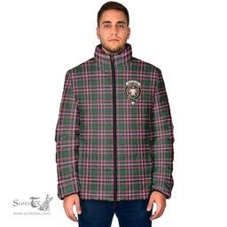Scottish MacFarlane Hunting Modern Clan Crest Tartan Padded Jacket with Family Crest - Tartan Plaid Jacket ScotsTee Shop - Tartan Plaid - scotstee.com