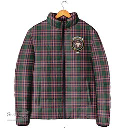 Scottish MacFarlane Hunting Modern Clan Crest Tartan Padded Jacket with Family Crest - Tartan Plaid Jacket ScotsTee Shop - Tartan Plaid - scotstee.com