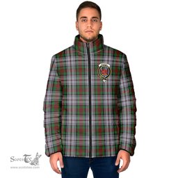 Scottish MacDuff Dress Clan Crest Tartan Padded Jacket with Family Crest - Tartan Plaid Jacket ScotsTee Shop - Tartan Plaid - scotstee.com