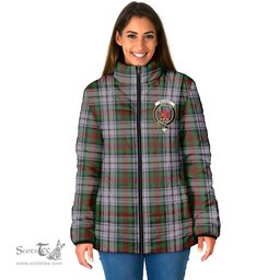 Scottish MacDuff Dress Clan Crest Tartan Padded Jacket with Family Crest - Tartan Plaid Jacket ScotsTee Shop - Tartan Plaid - scotstee.com