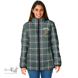 Scottish MacDowall Clan Crest Tartan Padded Jacket with Family Crest - Tartan Plaid Jacket ScotsTee Shop - Tartan Plaid - scotstee.com
