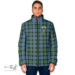 Scottish MacKay Ancient Clan Crest Tartan Padded Jacket with Family Crest - Tartan Plaid Jacket ScotsTee Shop - Tartan Plaid - scotstee.com